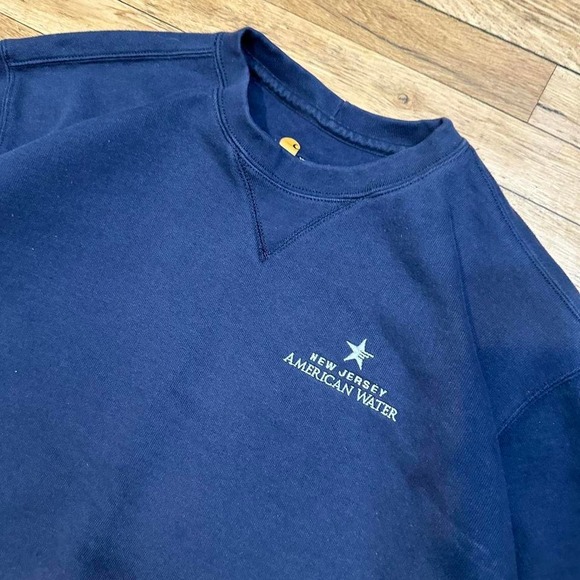 Carhartt Navy Crewneck Sweatshirt Size XL - Picture 3 of 4